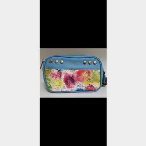 OLIVER KATE BLUE SLING PRINT HANDBAG - 51818/11628
