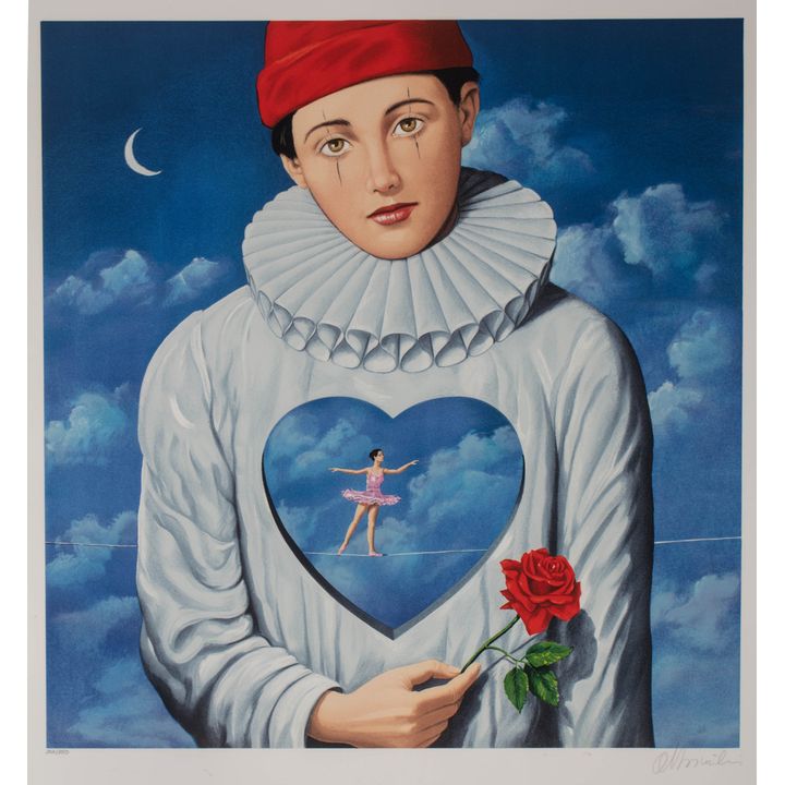 Rafał Olbiński | Zakochany pierrot