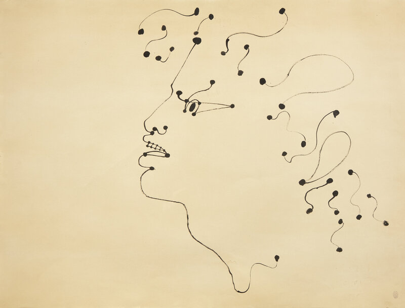 Jean Cocteau
(French, 1889-1963)
Profile of a Man, c. 1950