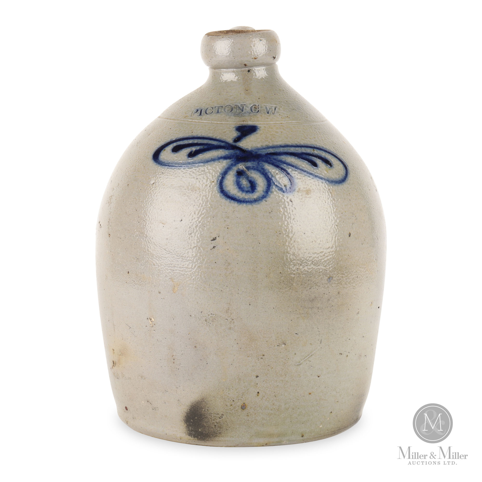 Ceramics of the ’20s＆’30s　陶磁器　MILLER’S 1-Gallon Picton Canada West Stoneware Jug | Miller & Miller
