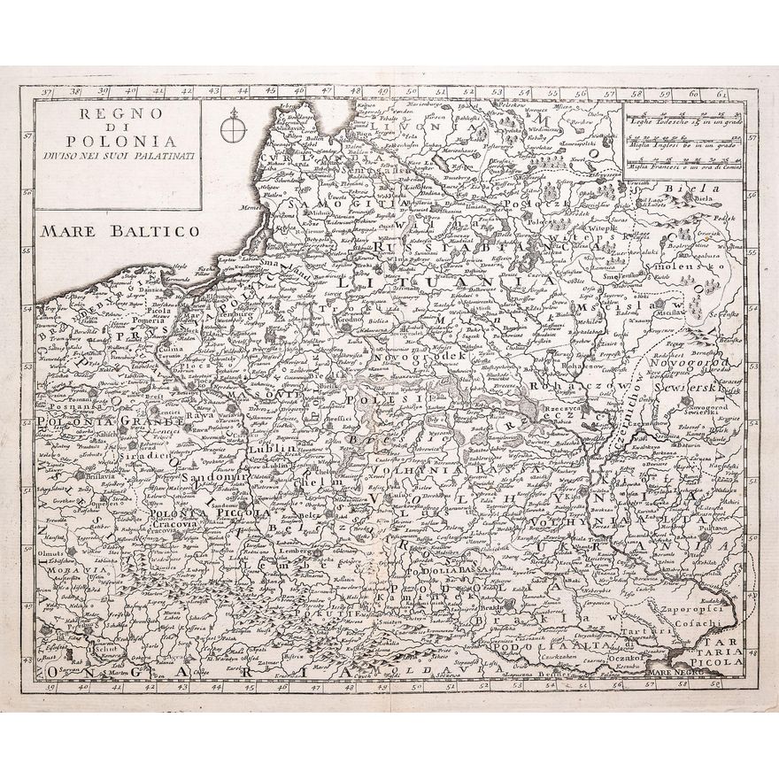 Giambattista Albrizzi, Isaak Tirion | Regno di Polonia divisio nei suoi palatinati