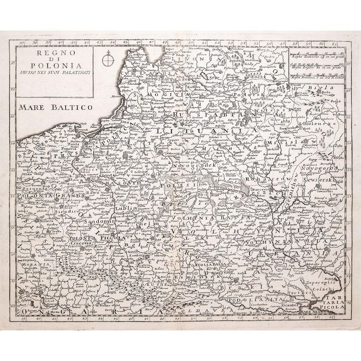 Giambattista Albrizzi, Isaak Tirion | Regno di Polonia divisio nei suoi palatinati