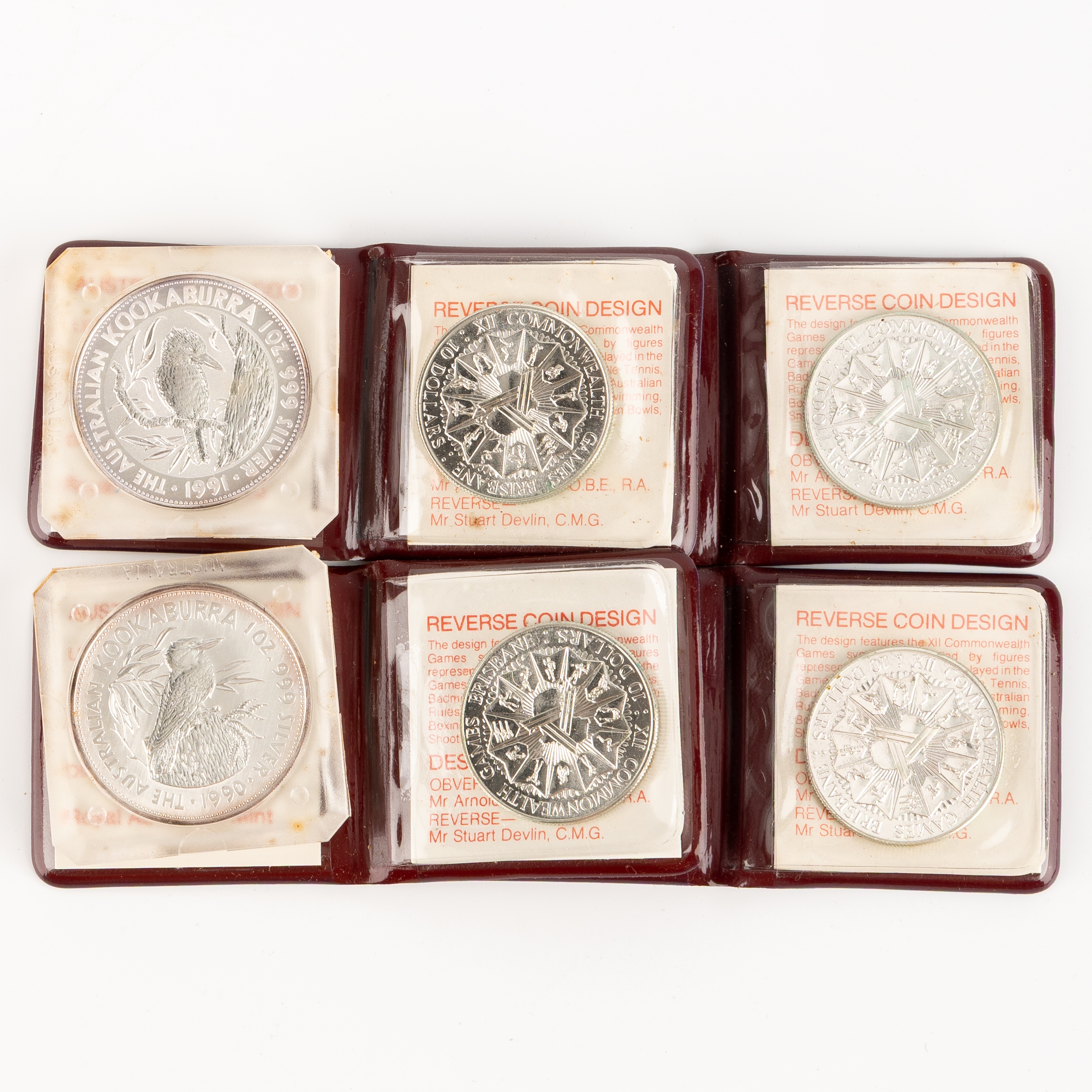 Elizabeth II, RAM / Perth Mint, Five Dollars - Ten Dollars, 1982 - 1991, UNC - FDC