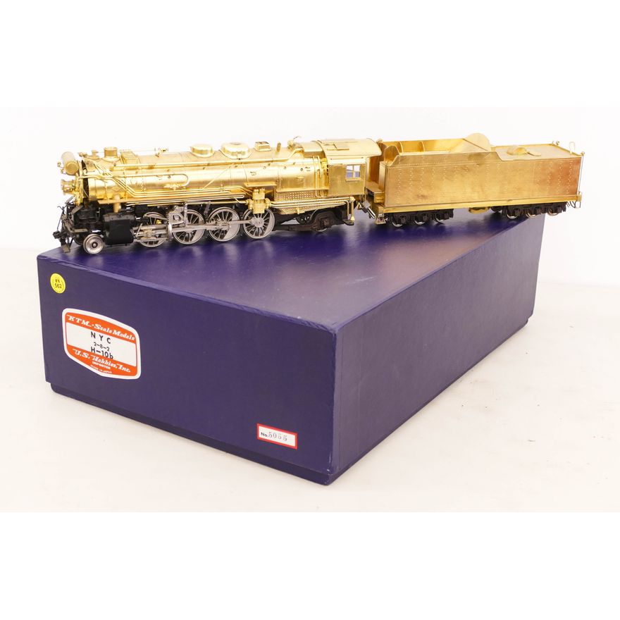 KTM NYC 2-8-2 H-10b Engine and Tender O Gauge Scale Model Train with Box- used