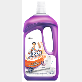 Mr Muscle Floor and All Purpose Cleaner Disinfectant Lavender 750ml|