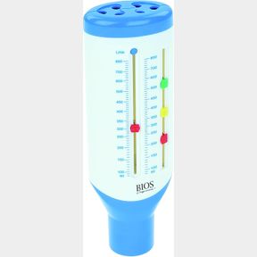 BIOS DIAGNOSTICS PEAK FLOW METER FOR ADULTS; MEASURES PEF (PEAK EXPIRATORY FLOW); FOR MONITORING RESPIRATORY CONDITIONS: ASTHMA, C
