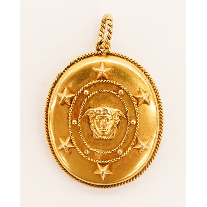 Victorian 18k Medusa & Star Locket