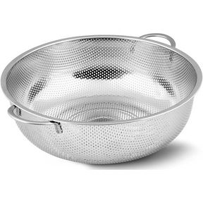 Stainless Steel Colander Micro Perforated Strainer 22.5cm |