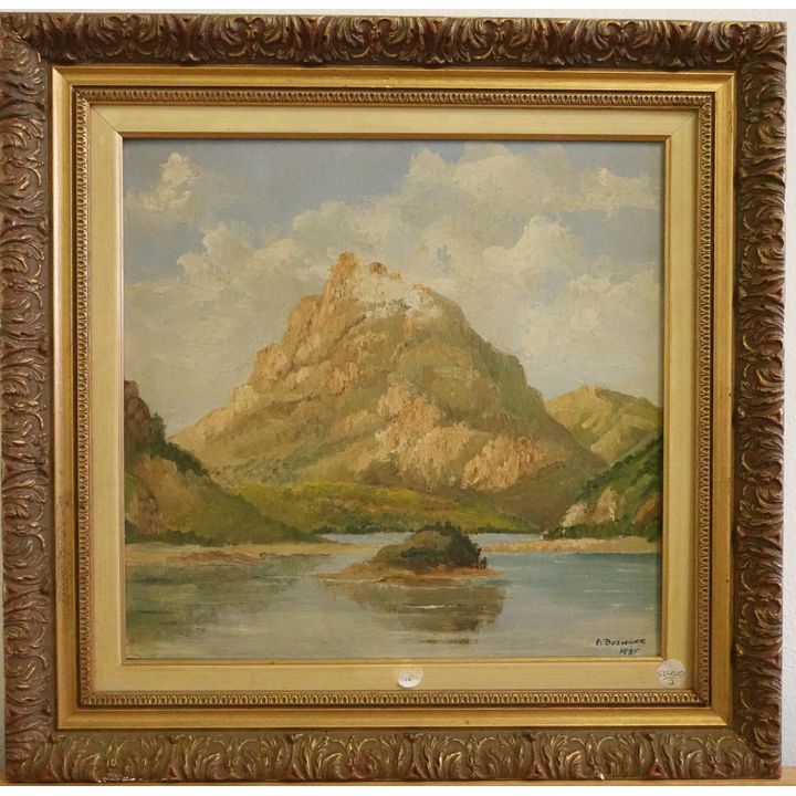 FRAMED OIL ON BOARD - SIGNED