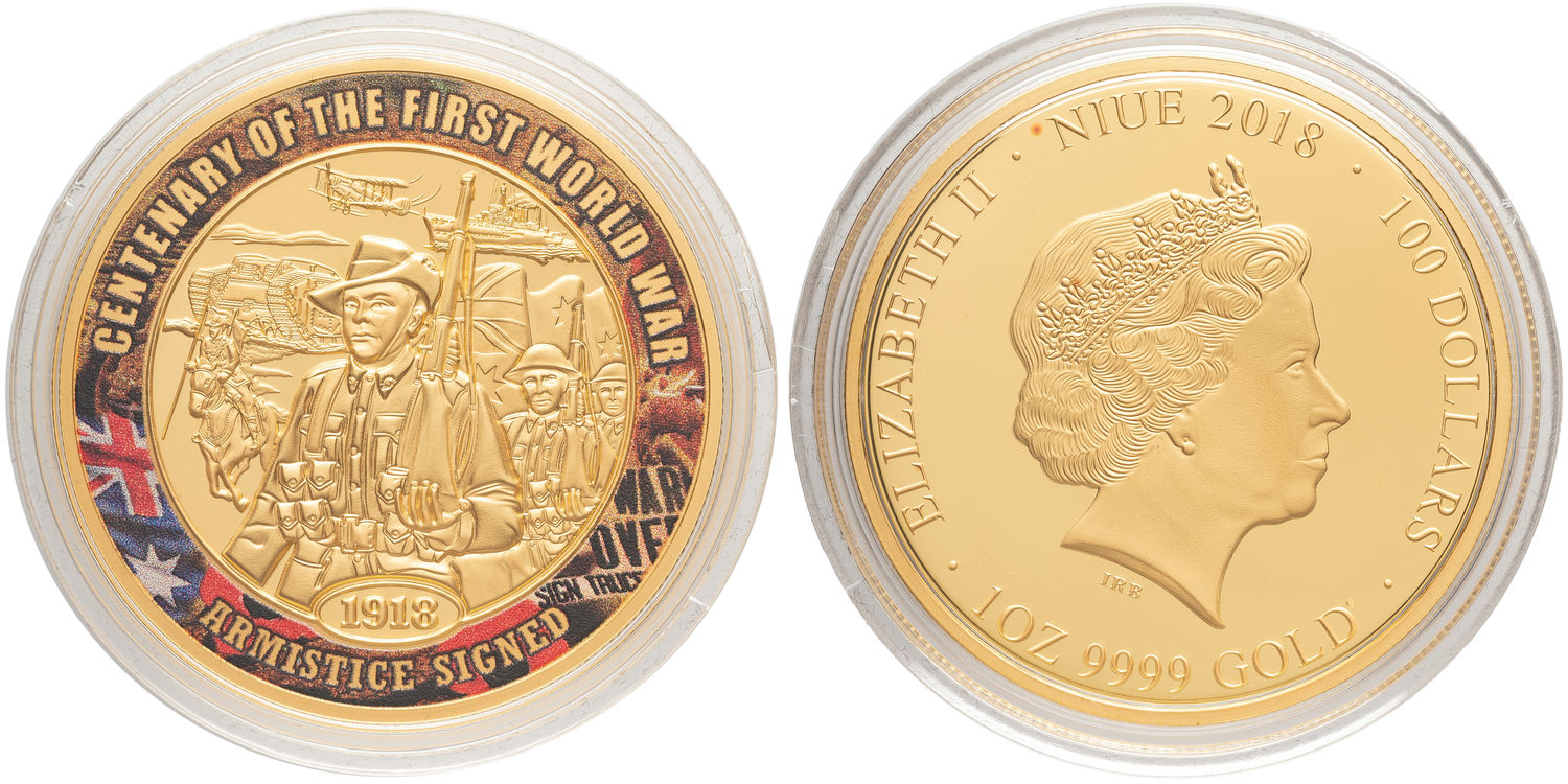 Niue, Elizabeth II, One Hundred Dollars, 2018, FDC