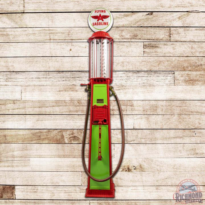 Butler 71 Ten Gallon Visible Gas Pump Restored Flying A Gill