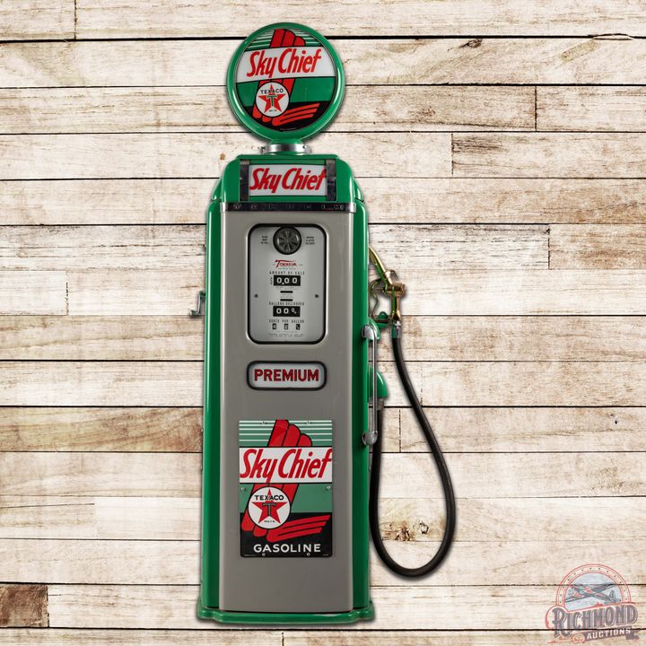 Tokheim Model #39 Computing Gas Pump Texaco Sky Chief Gasoline Restored