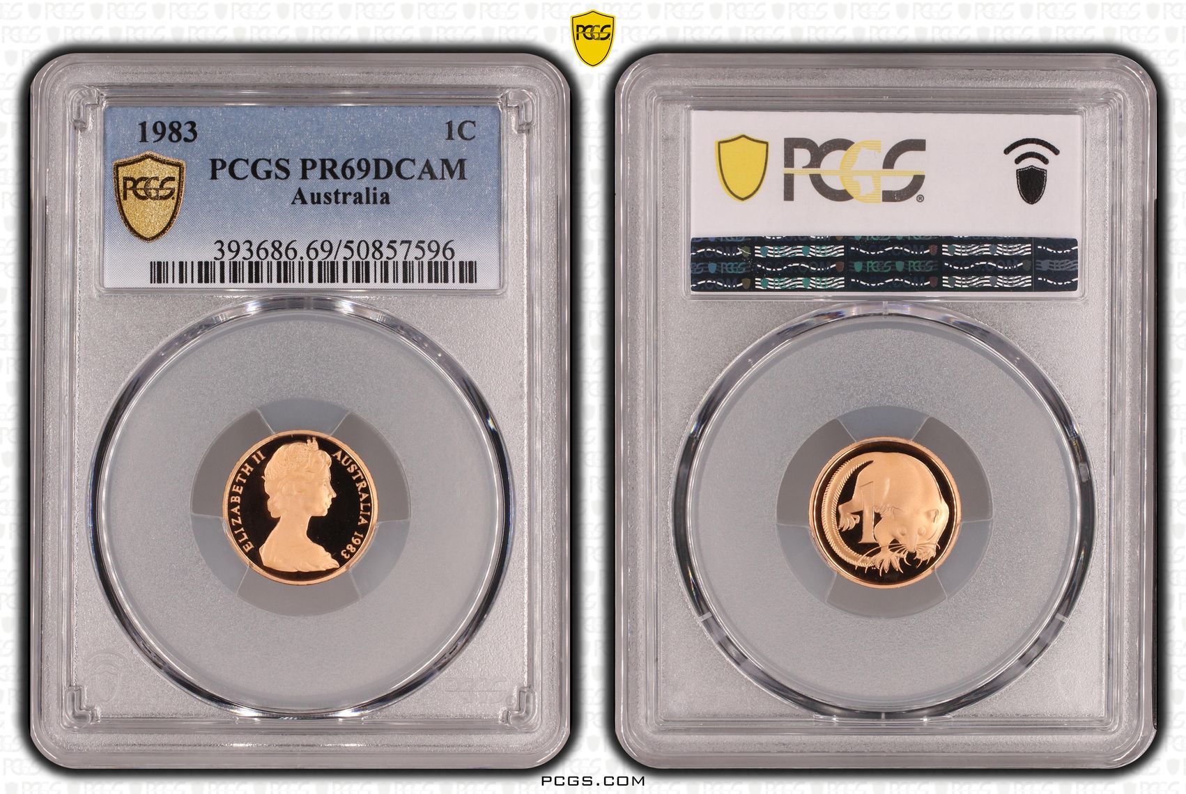 One Cent, 1983, Pcgs Pr69dcam