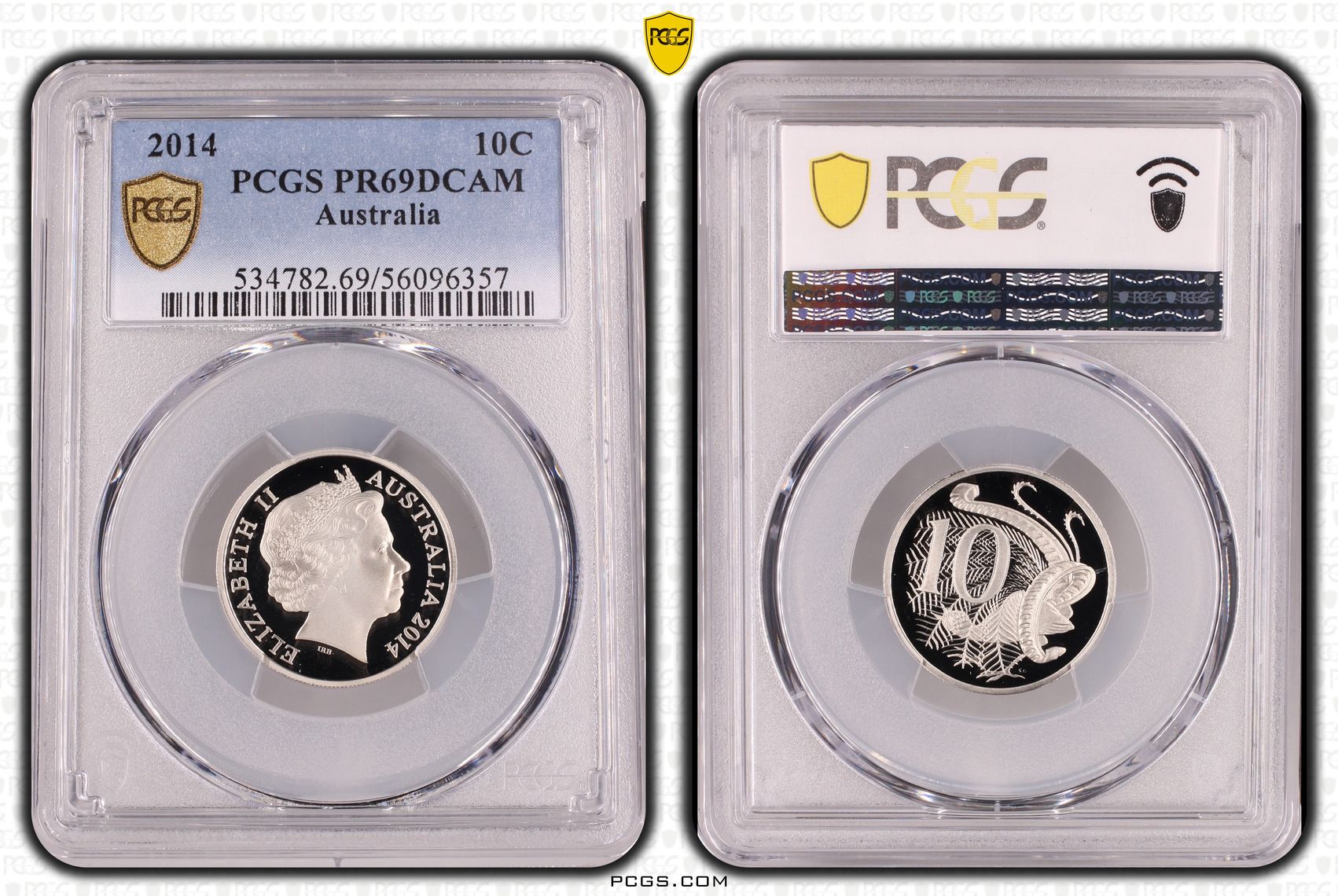 Ten Cent, 2014, Pcgs Pr69dcam