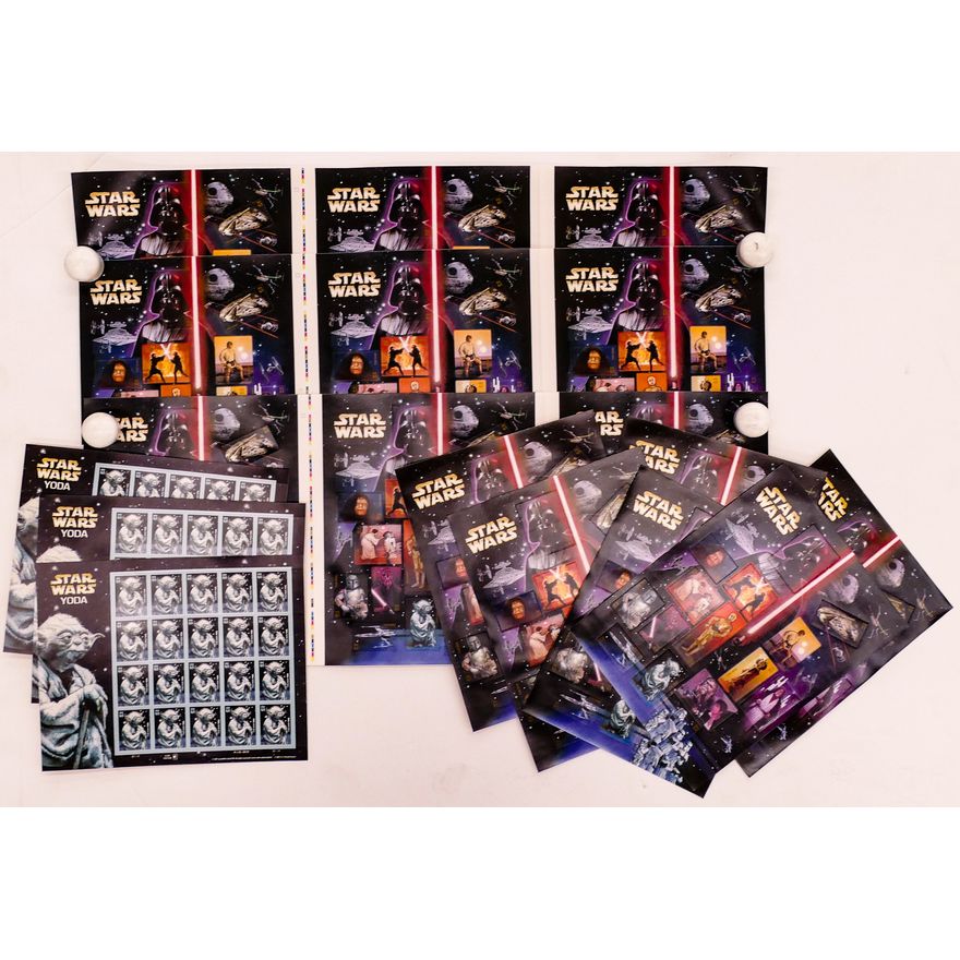 Box Star Wars 41 Cent Collector Stamps- $87.10 Face Value approx