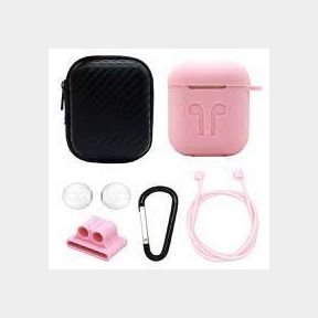T4U 6 in 1 Airpod Bundle Compatible with Apple AirPods (Pink) | SJ 51478/2141 B2 (S6) SB