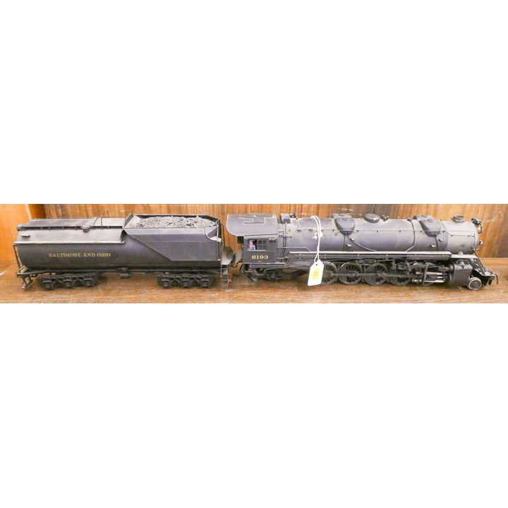 J-White B&O S-1A  #6193 Engne and Tender Set- painted and used