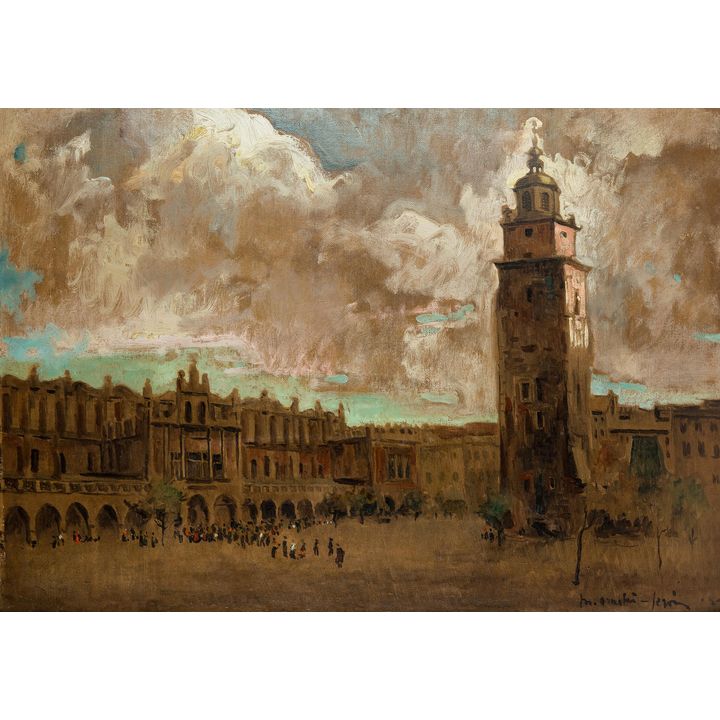 Mieczysław Serwin-Oracki | Sukiennice w Krakowie, przed 1942 r.