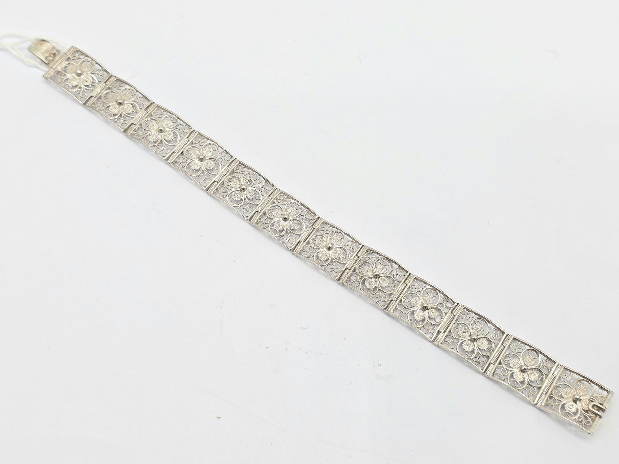 76 · SILVER FILIGREE SECTIONAL BRACELET