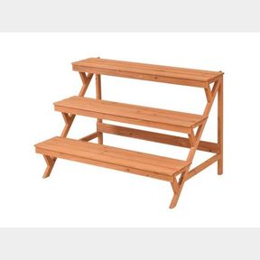 3 TIER WOODEN STEP LADDER PLANT STAND FS5311***