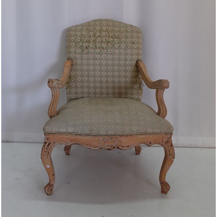 UPHOLSTERED OPEN ARMCHAIR