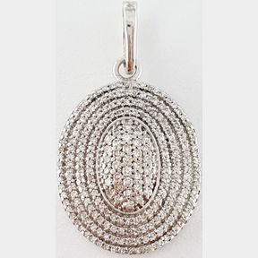 9CT WHITE GOLD PENDANT WITH 0.750CT DIAMONDS - 51929/305
