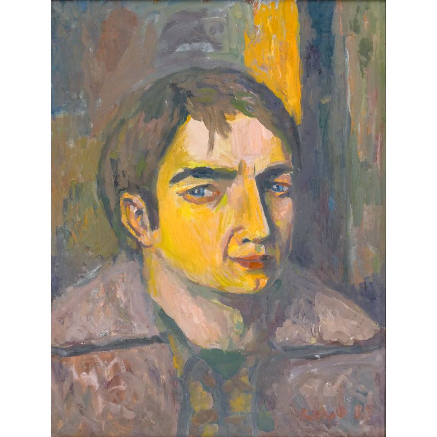 Joe Reno ''Portrait'' Signed 1983 Oil on Canvas Framed 24.5''x19.25''