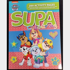 PAW PATROL 200PG ACTIVITY SUPA COLOURING BOOK - 51844/1918
