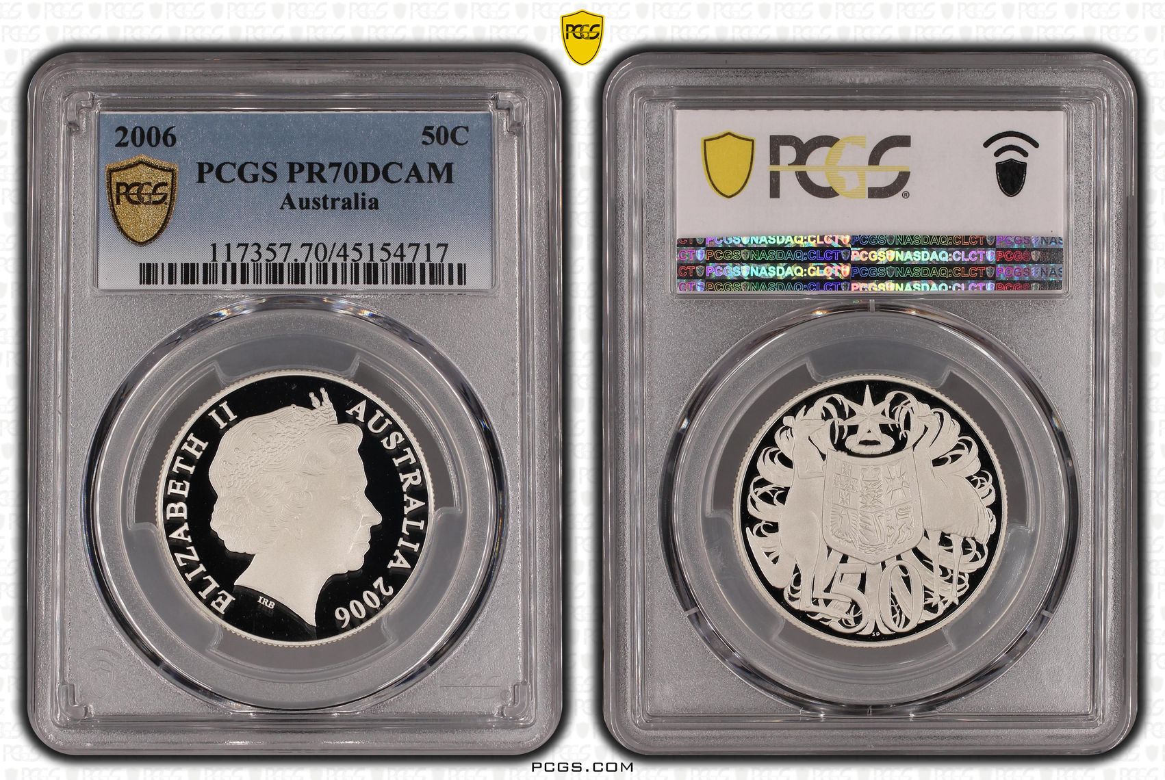 Elizabeth II, Fifty Cents, 2006, PCGS PR 70DCAM