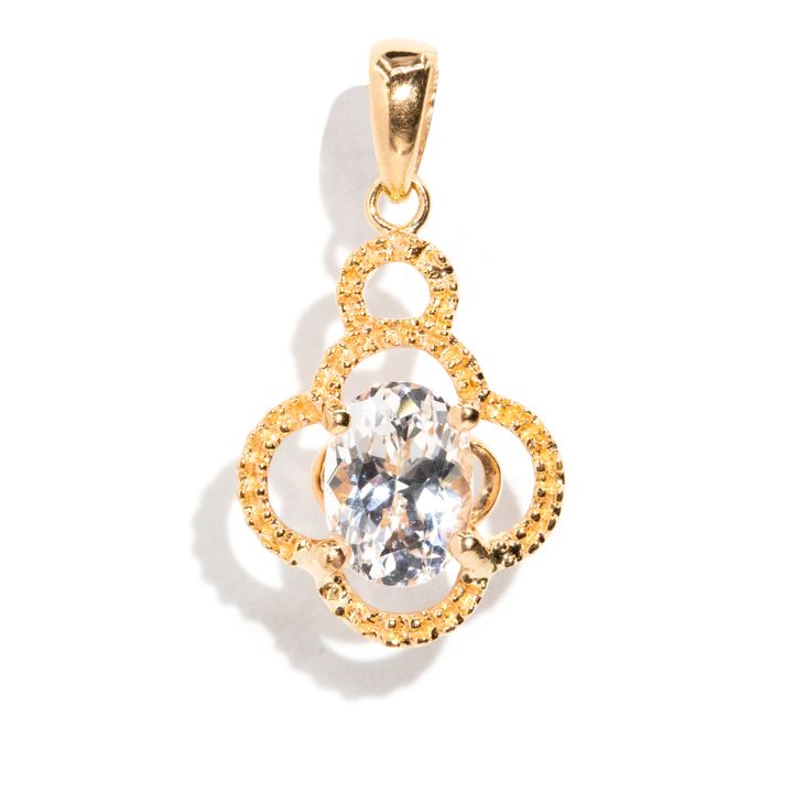 Danburite 18 Carat Gold Pendant ,