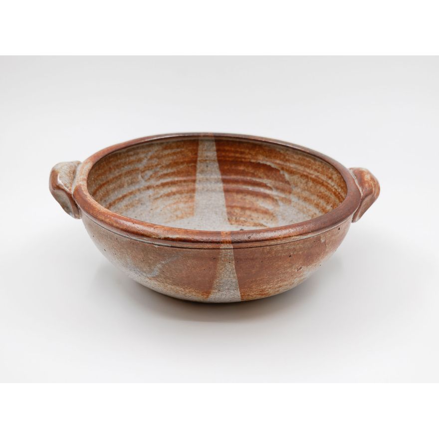 Potter unknown - Shino glazed casserole dish