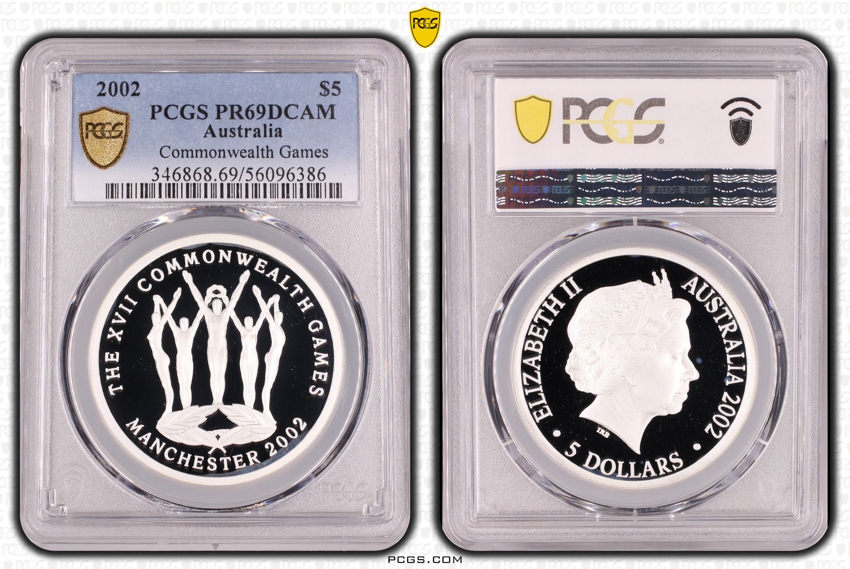 Commonwealth Games, Five Dollar, 2002, PCGS PR69DCAM