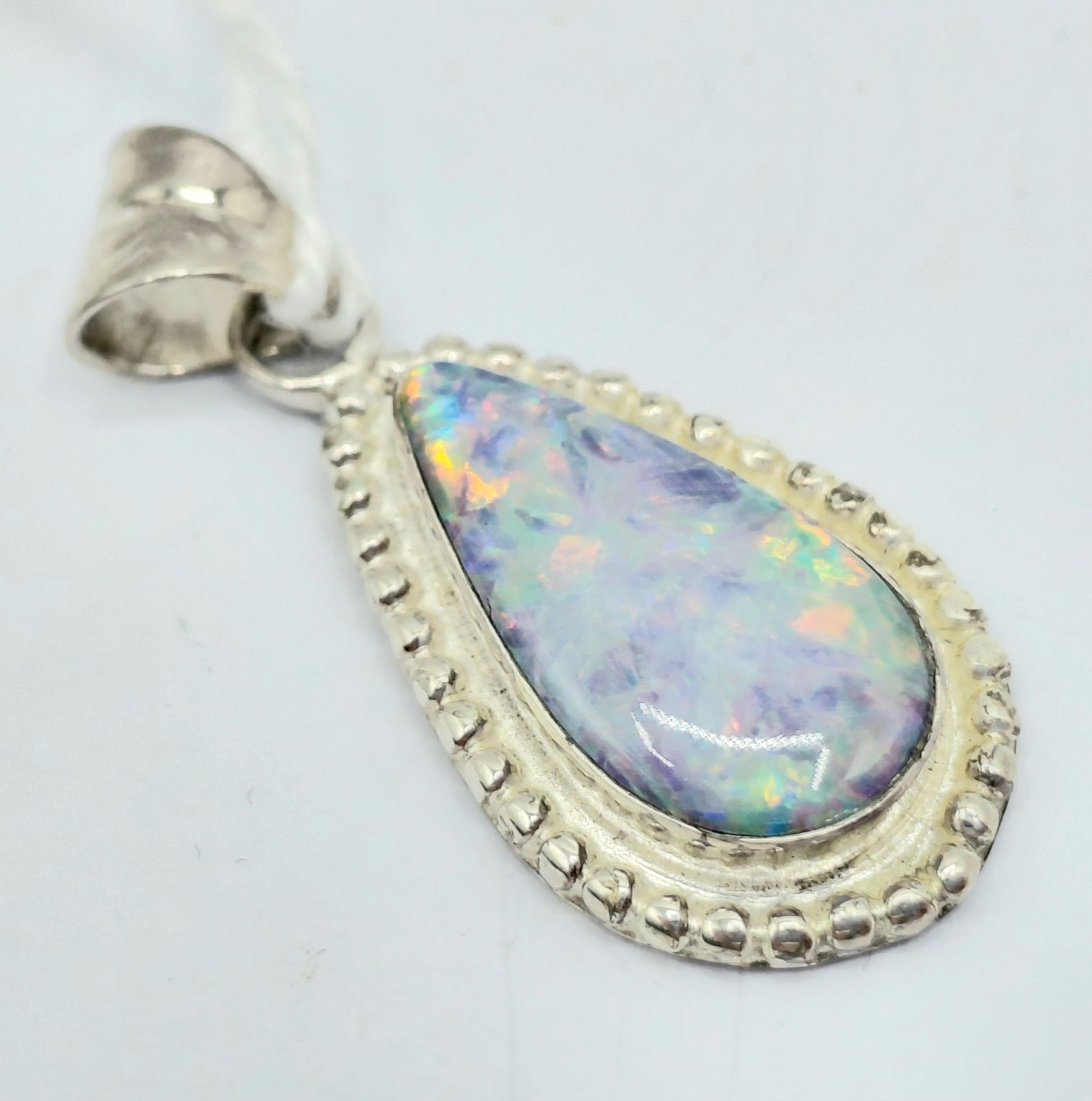 Silver And Opal Pendant
