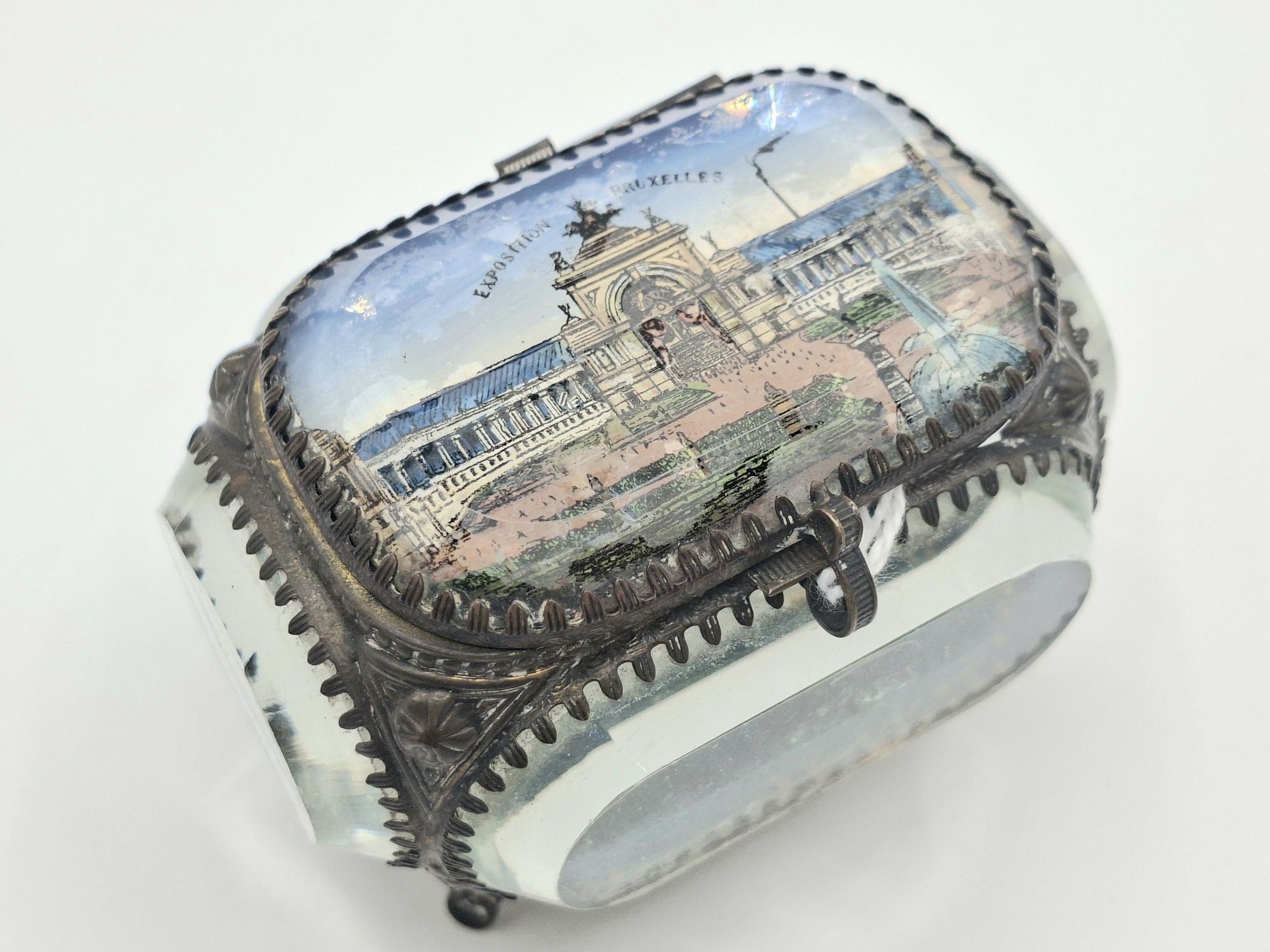1897 BRUSSLES WORLDS FAIR SOUVENIR Jewellery box