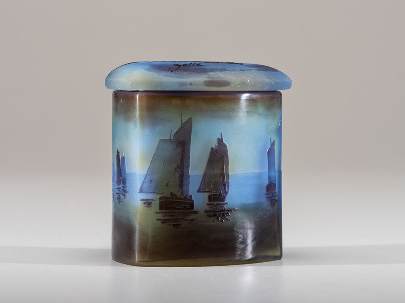 Émile Gallé
(French, 1846–1904)
Seascape Lidded Box