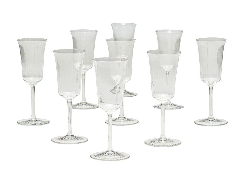 Nine Baccarat Brantome Wine Stems