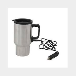 Marco Car Charger Mug - Silver/Black-50587/3434 B1 (s6)