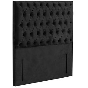 MaI Lifestyle Velvet Black Headboard Queen Wall Mount| Small Damages on Corners