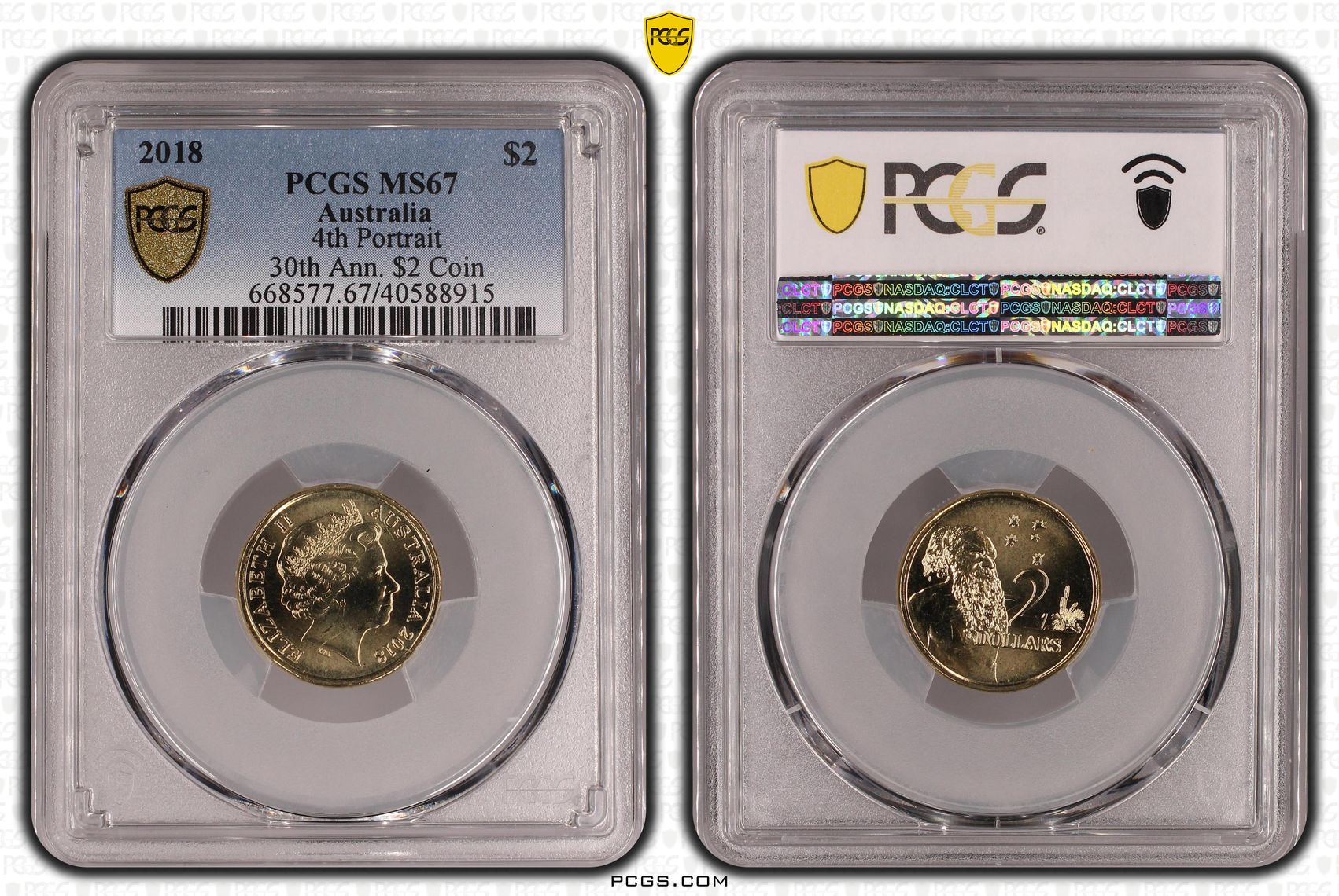 4th Portrait, Two Dollar, 2018, PCGS MS67