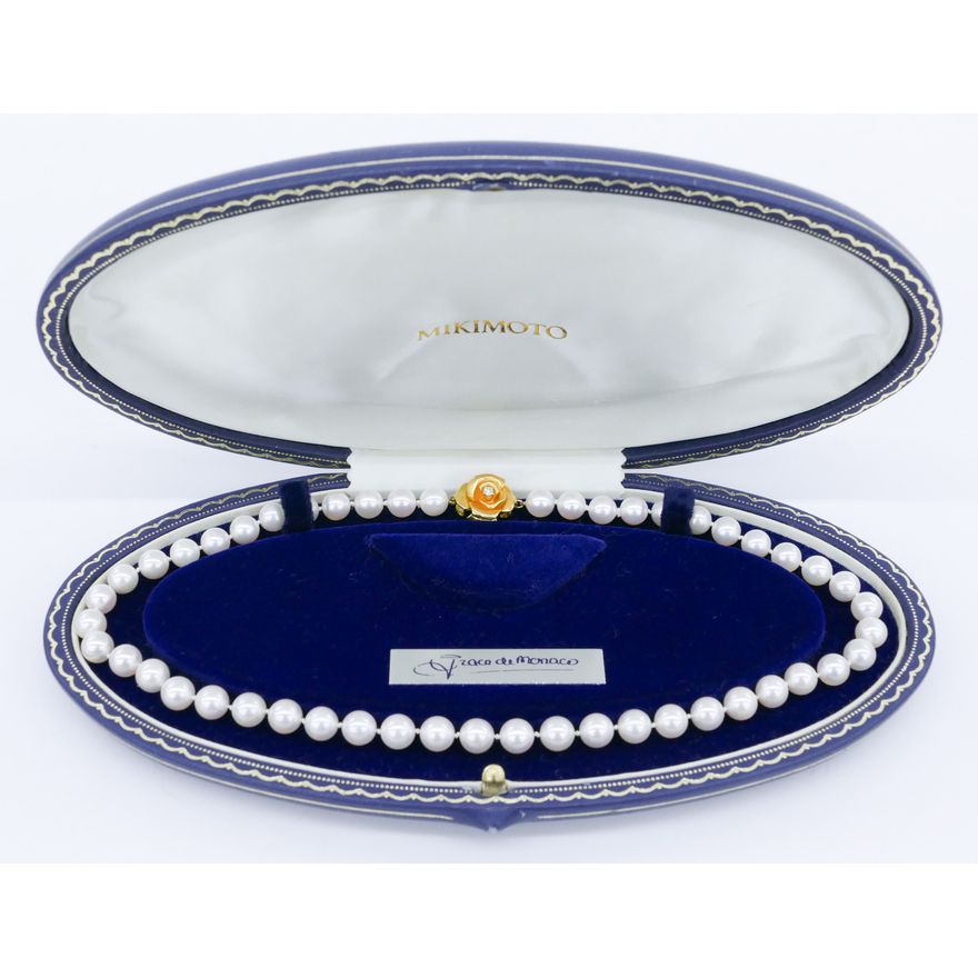Mikimoto 24k Grace de Monaco Pearl Necklace