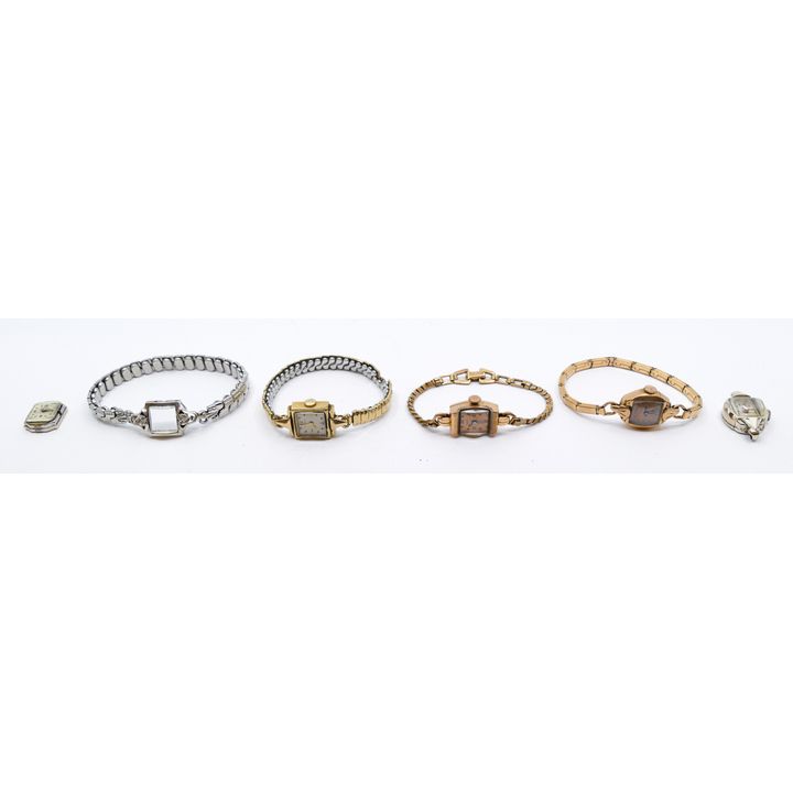 Box 5pc Vintage 14k Women's Wristwatches