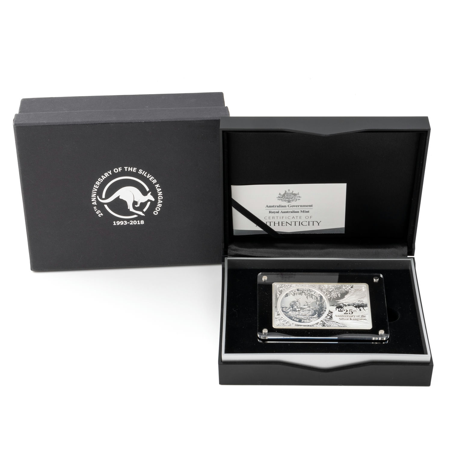 422 · Elizabeth II, 25th Anniversary of the Silver Kangaroo, One Dollar, 2018,  FDC