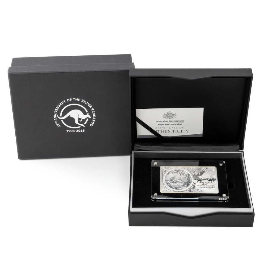 Elizabeth II, 25th Anniversary of the Silver Kangaroo, One Dollar, 2018,  FDC