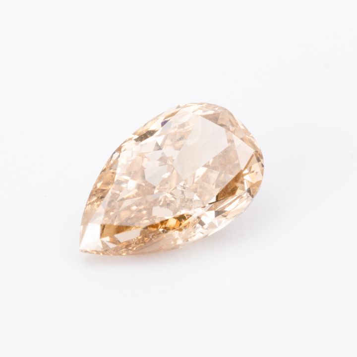 Certified 0.61ct Pear Shaped Diamond