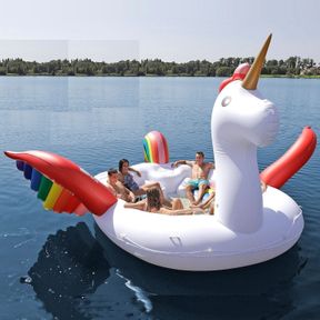SUN PLEASURE 6 PERSON INFLATABLE UNICORN ISLAND 6PUPI