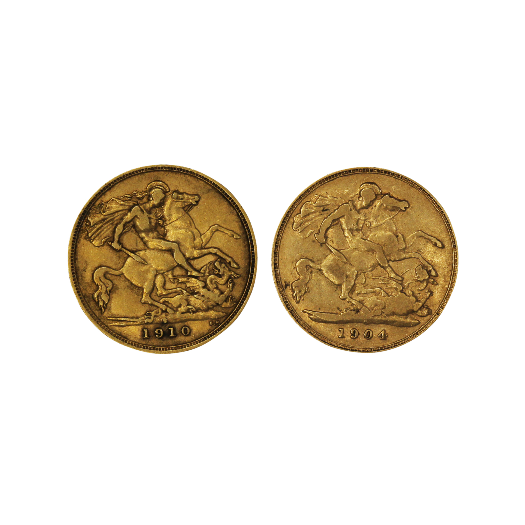 1219. · Group, Edward VII, Half Sovereign, VF