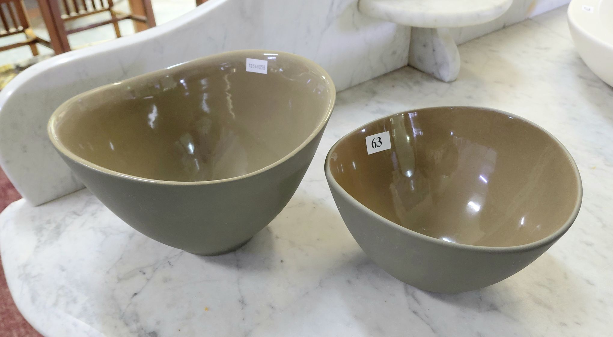 63 · EG STONEWARE SERVING BOWLS