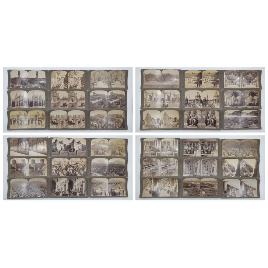 Stereograph Cards - Italy (x36)