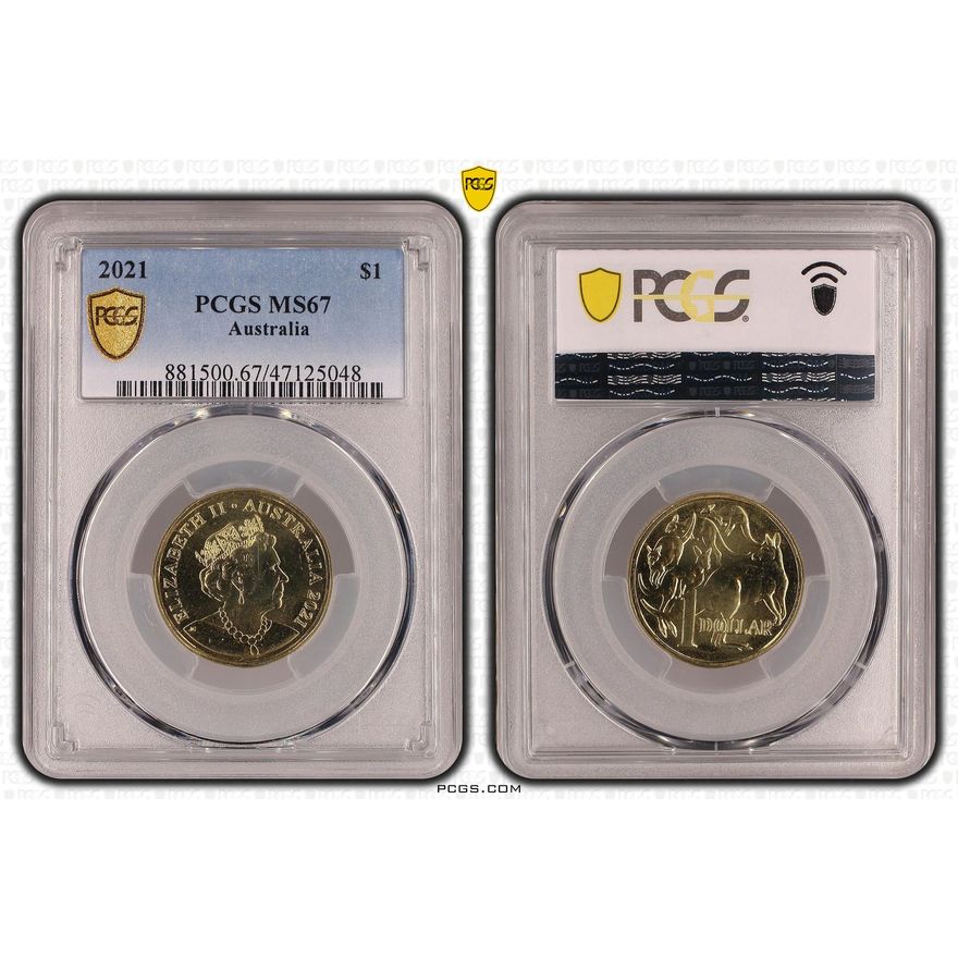 One Dollar, 2021, PCGS MS67