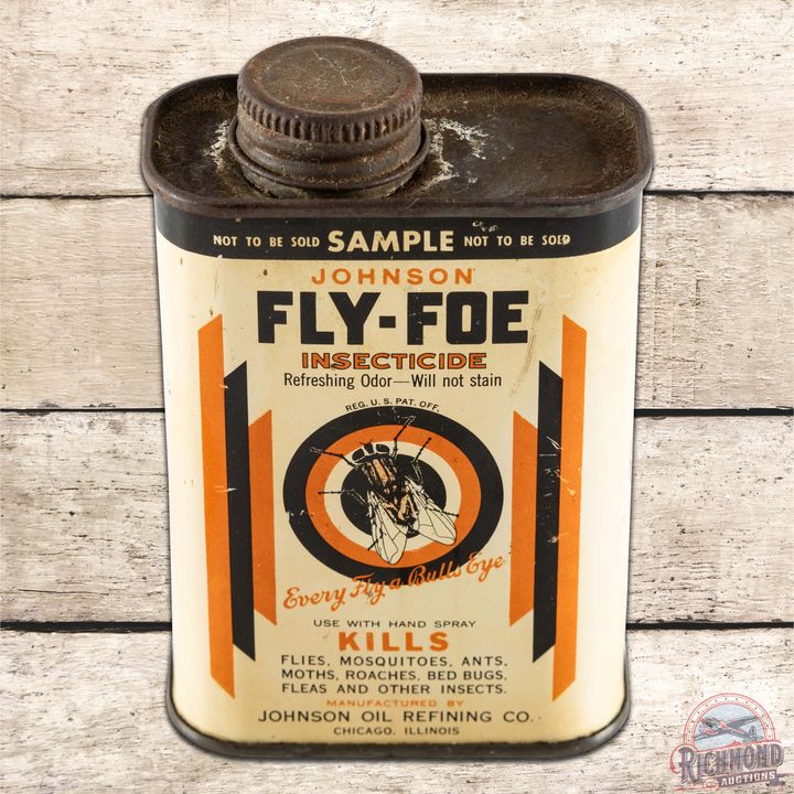 Johnson Fly Foe Sample Insecticide Metal Can